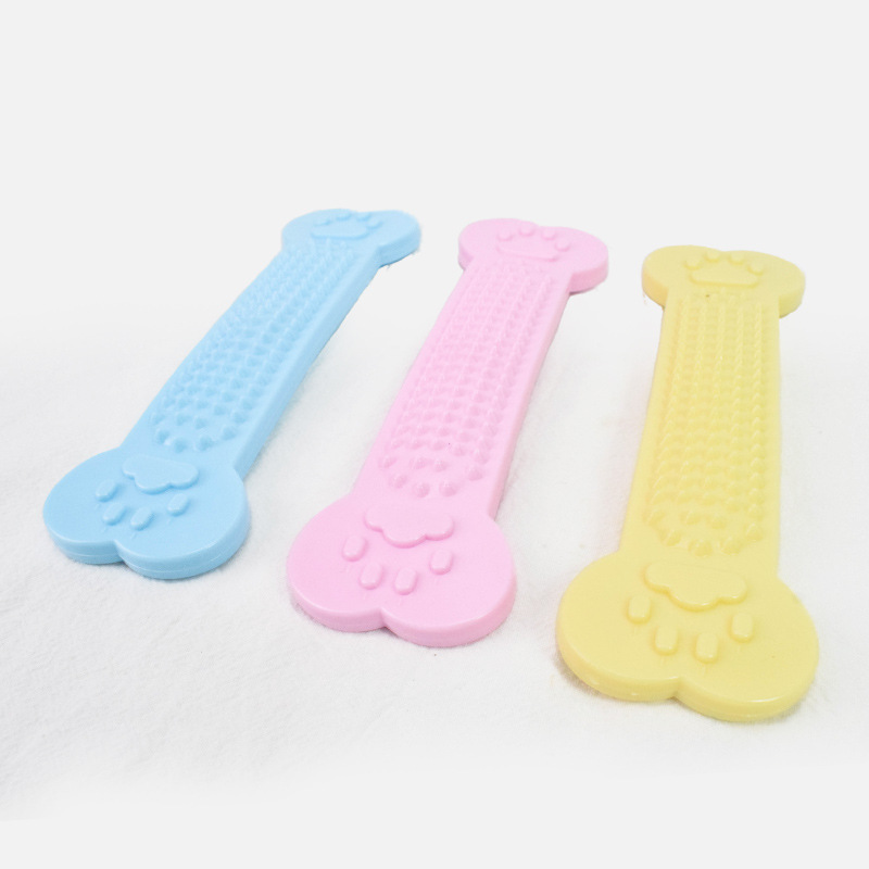 宠物用品马卡龙扁骨头 宠物磨牙耐咬玩具 狗益智玩具 一件代发