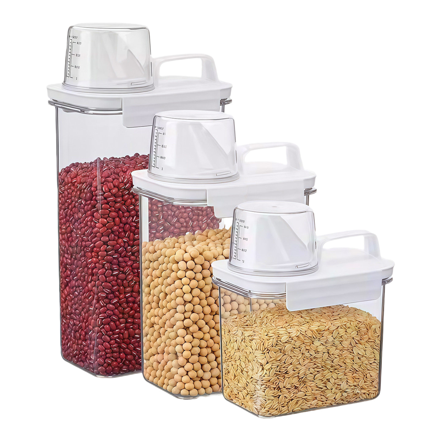 Japanese-style rice bucket, flour storage tank, insect-proof and moisture-proof sealed grain, starch, beans, rice, and various grains storage box Item Picture