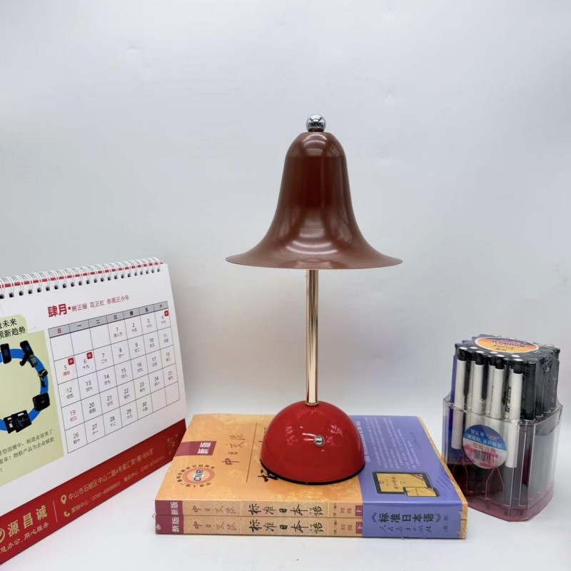 Danish designer bell table lamp, Nordic minimalist artistic atmosphere bedroom bedside lamp Application Scenario