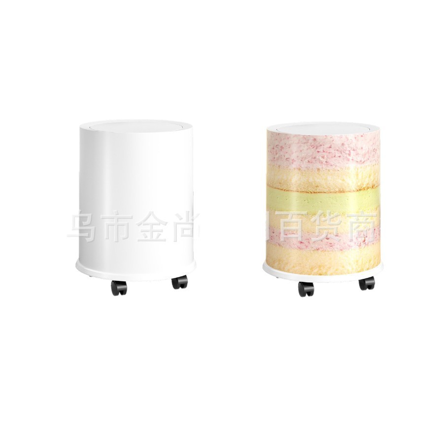 简约图案垃圾桶家用新款高颜值客厅卧室卫生间厕所大容量垃圾桶详情图5