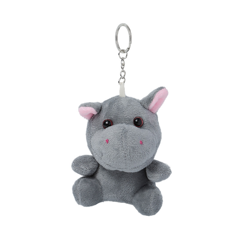 Cross-border exclusive plush toy customization, Animal World Tiger and hippopotamus pendant toys, wholesale in Yiwu keyWords Item Picture