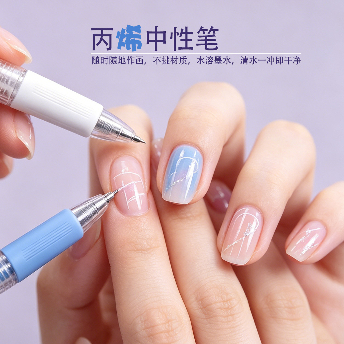 Factory direct supply of WYH29812 acrylic gel pen from Weiya Hui, wholesale of 0.7 color gel pen Specification image