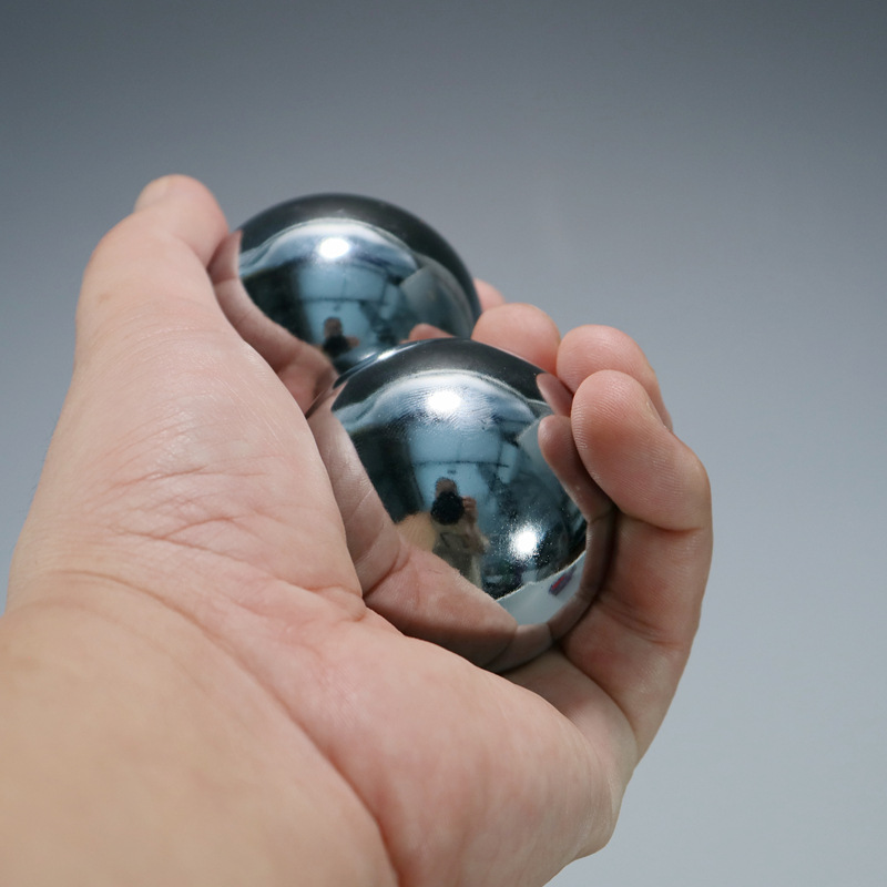 散装礼盒装保定铁球镀铬实心空心铃音中老年礼品手转按摩健身球