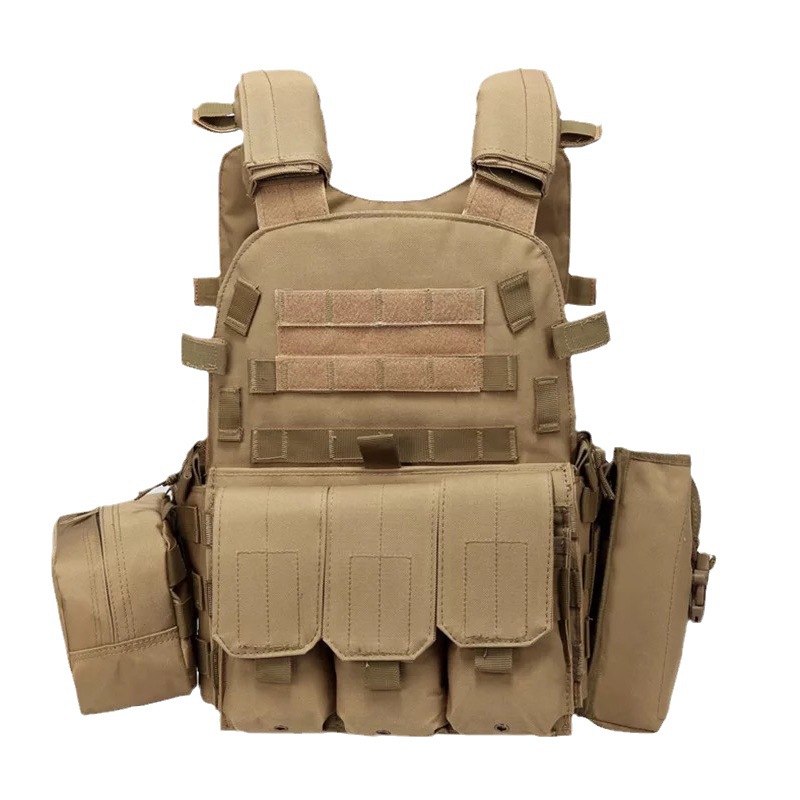 Cross-border outdoor tactical multi-functional tactical vest MOLLE expansion COS film and television props 6094 combination vest