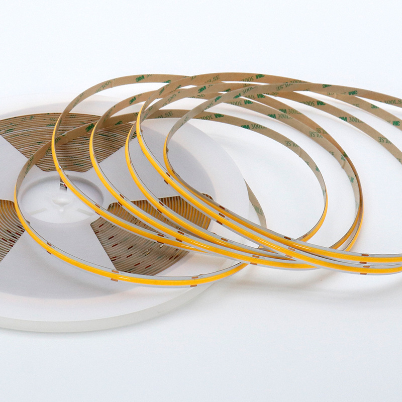 COB light strip, DC48V soft light bar, 20-meter single-head wiring, no voltage drop, LED high display self-adhesive strip light, 8-wide white light Specification image