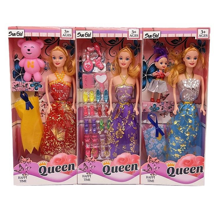 热卖依甜芭比娃娃礼盒套装小女孩玩具洋娃娃培训班过家家奖品跨境白底实物图