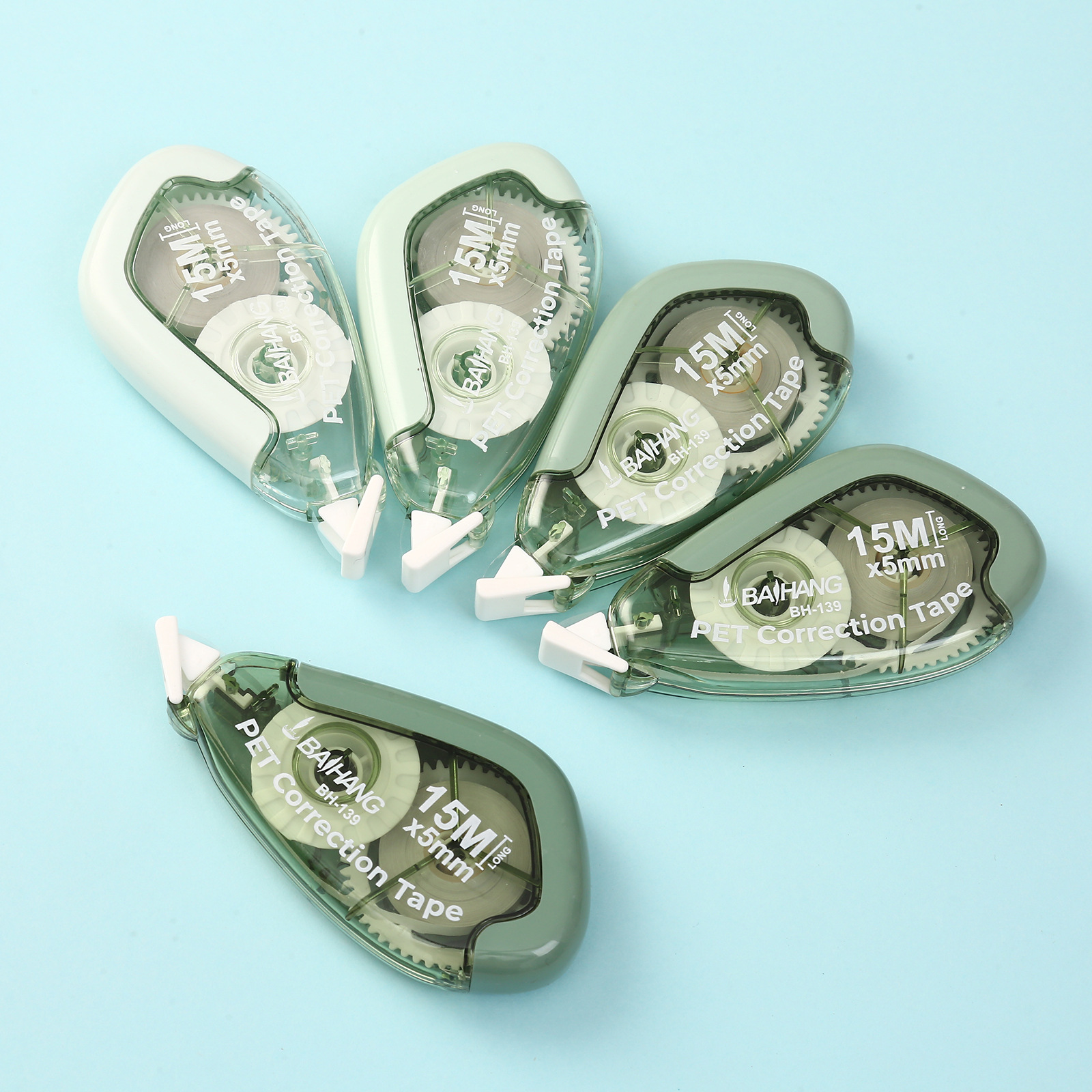 Set of gradient color correction tape, large-capacity correction tape, silent and smooth writing correction tape, student learning supplies details Picture