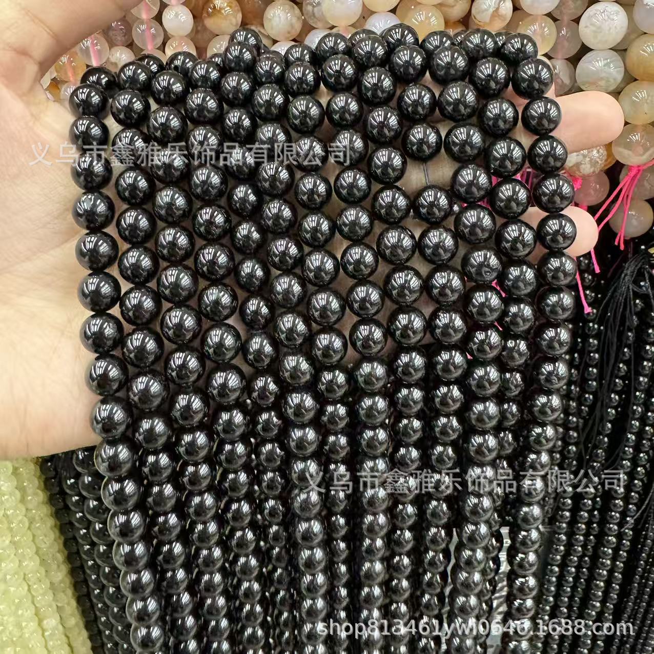 手串/文玩/星月菩提/菩提盘玩/合香手串白底实物图