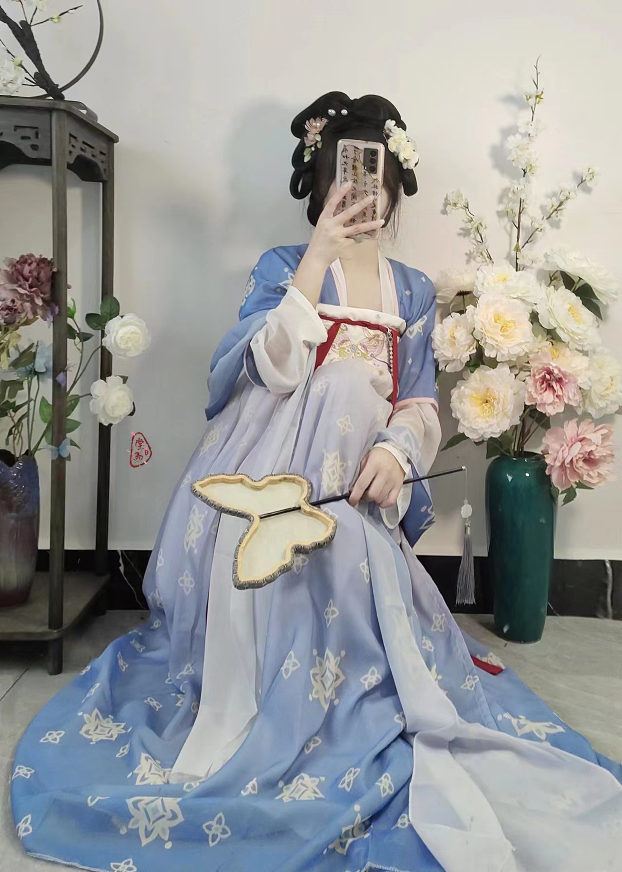 国潮汉服女夏季新款唐制中国风齐胸襦裙改良超仙古装全套