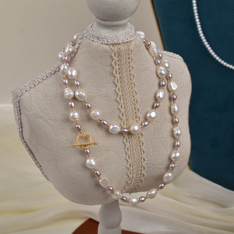 68cm natural freshwater pearl autumn and winter sweater chain, Baroque irregular pearl long necklace