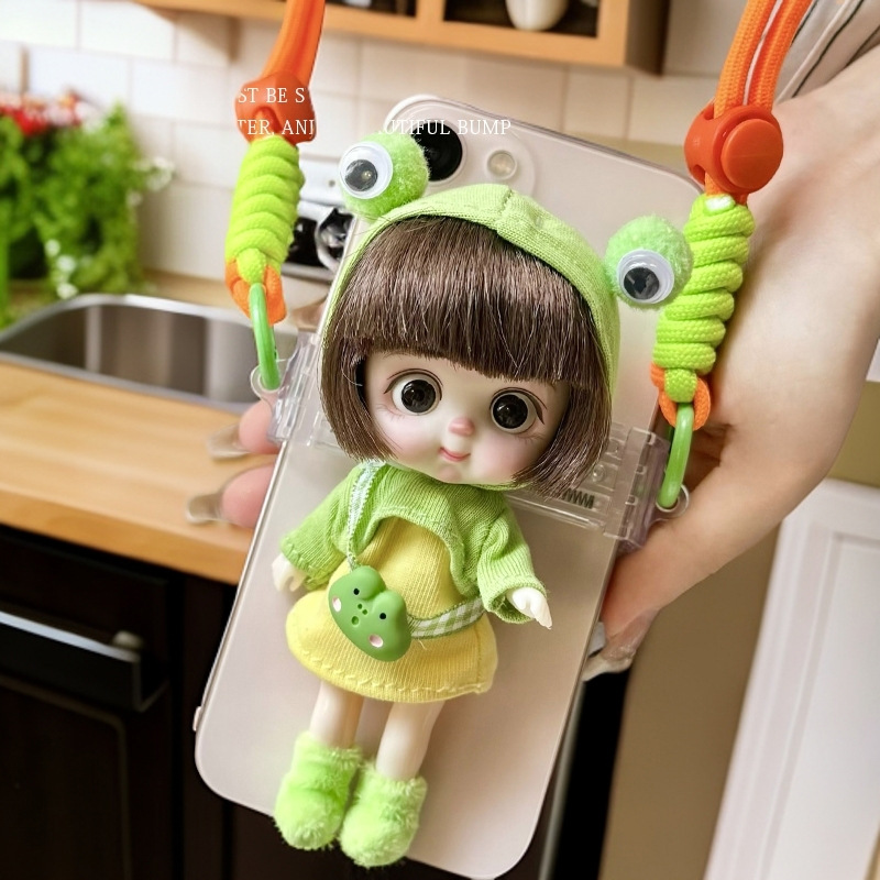 装扮娃娃玩具手机背带潮玩娃包可爱女孩子玩偶手办摆件迷你公仔细节图