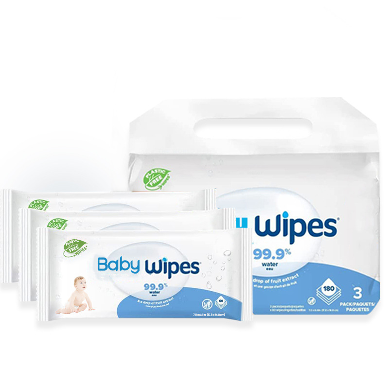English wet wipes for export, large packages of baby wet wipes for household use, hand and mouth cleaning tissues for babies details Picture