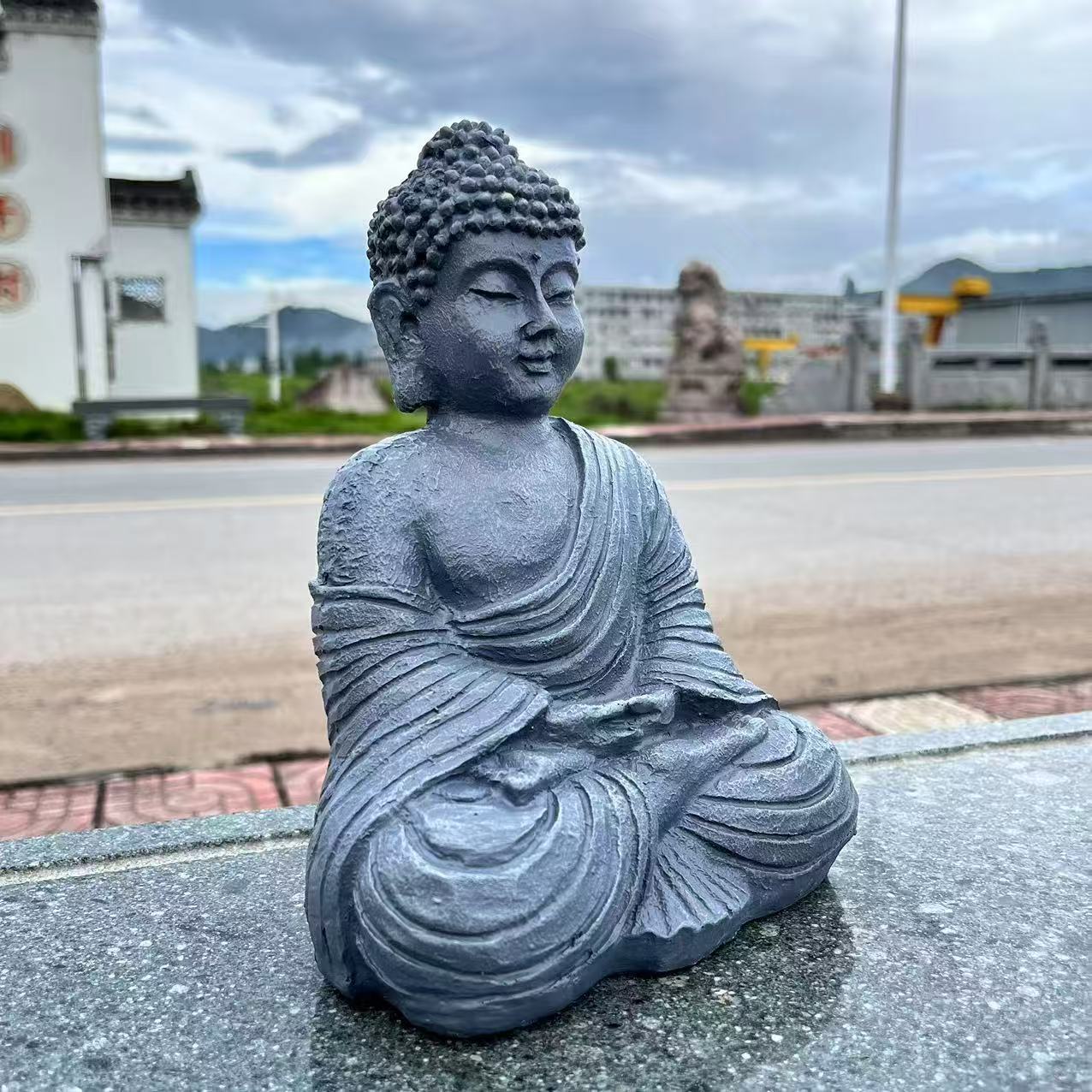 Cross-border Buddha statues, Zen ornaments, window display, entrance hall ornaments, resin handicrafts, home, garden, garden and courtyard ornaments details Picture