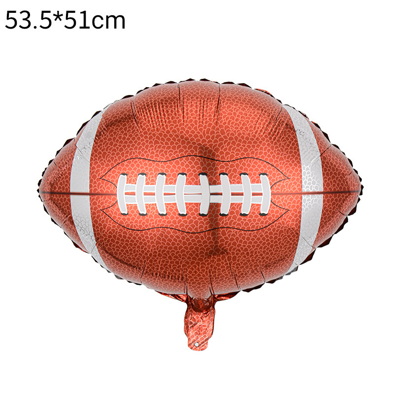 New cross-border trophies, football, basketball, rugby, baseball gloves, World Cup sports-themed party decoration balloons details Picture