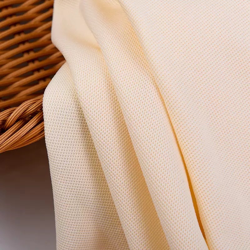 200g knitted spring and summer business short-sleeved school uniform moisture-wicking and sweat-wicking fabric imitating cotton beads from the original manufacturer in stock