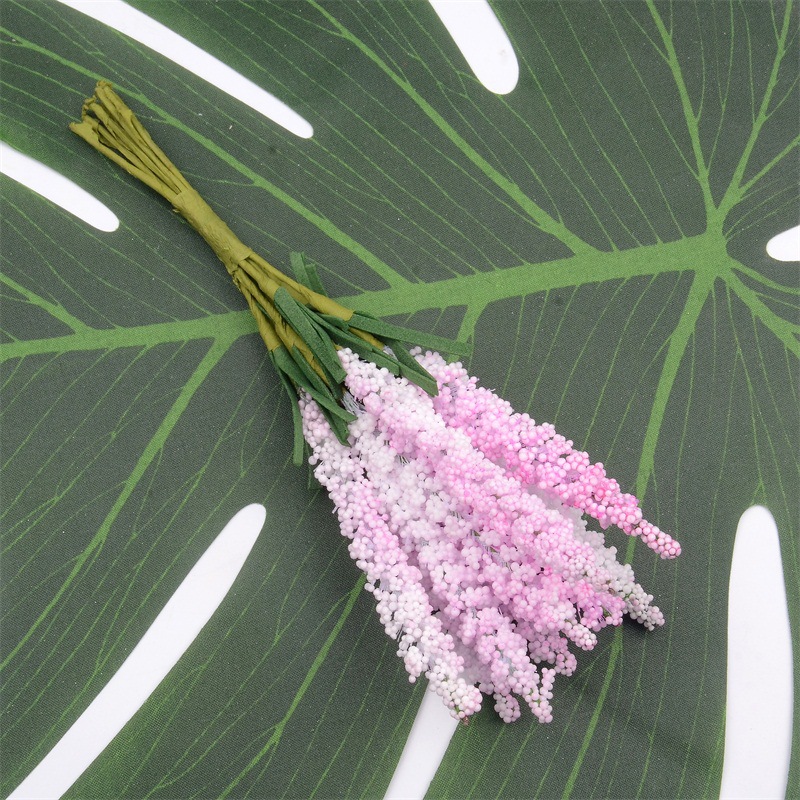 Simulated garden lavender handcrafted material accessories, hyacinth flower branches, sprouting flower bouquets, decorative handicrafts Specification image