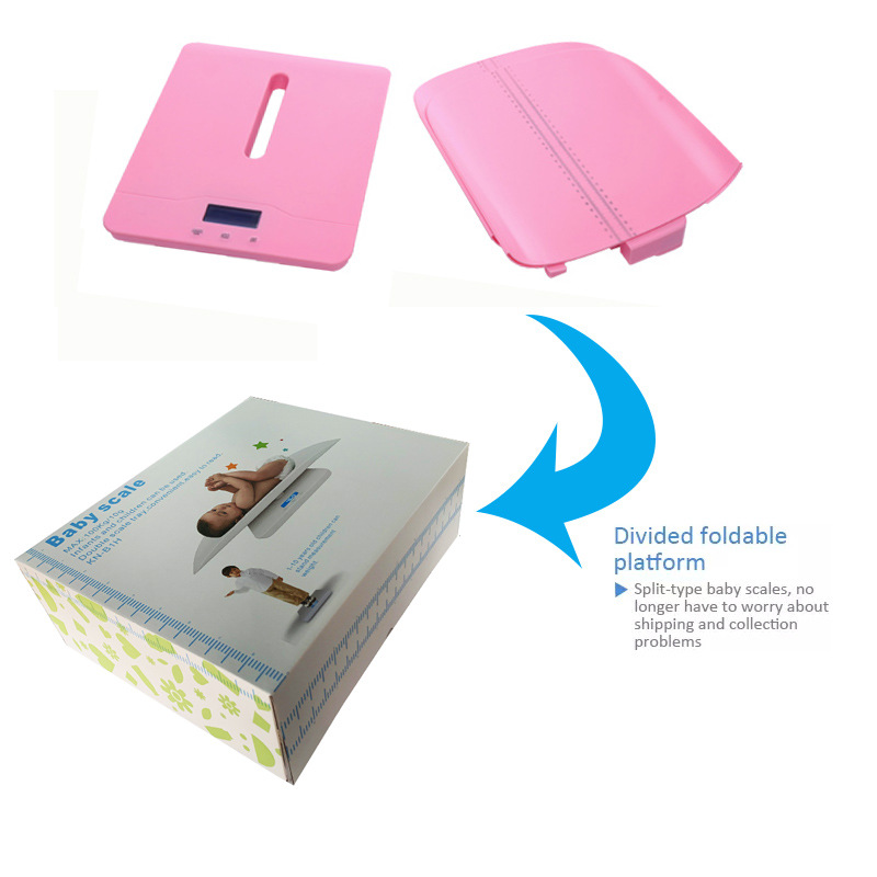 Cross-border exclusive electronic baby scale with tray weight scale, height and weight measuring scale, English packaging baby scale Specification image