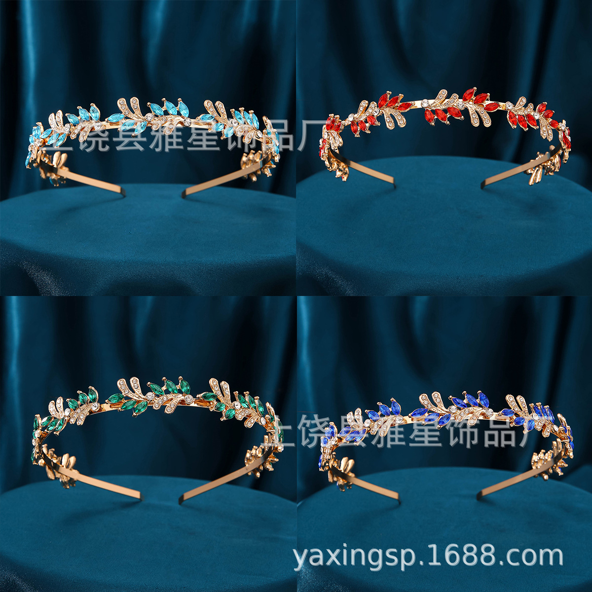 Cross-border children's crown headwear, popular crystal crowns for girls in Europe and America, princess hair accessories for little girls' birthday parties