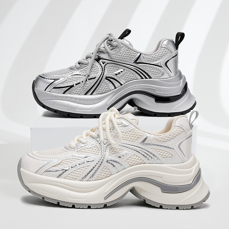 秋冬2025新款女鞋厚底老爹运动鞋老爹鞋女款潮酷百搭休闲鞋小白鞋