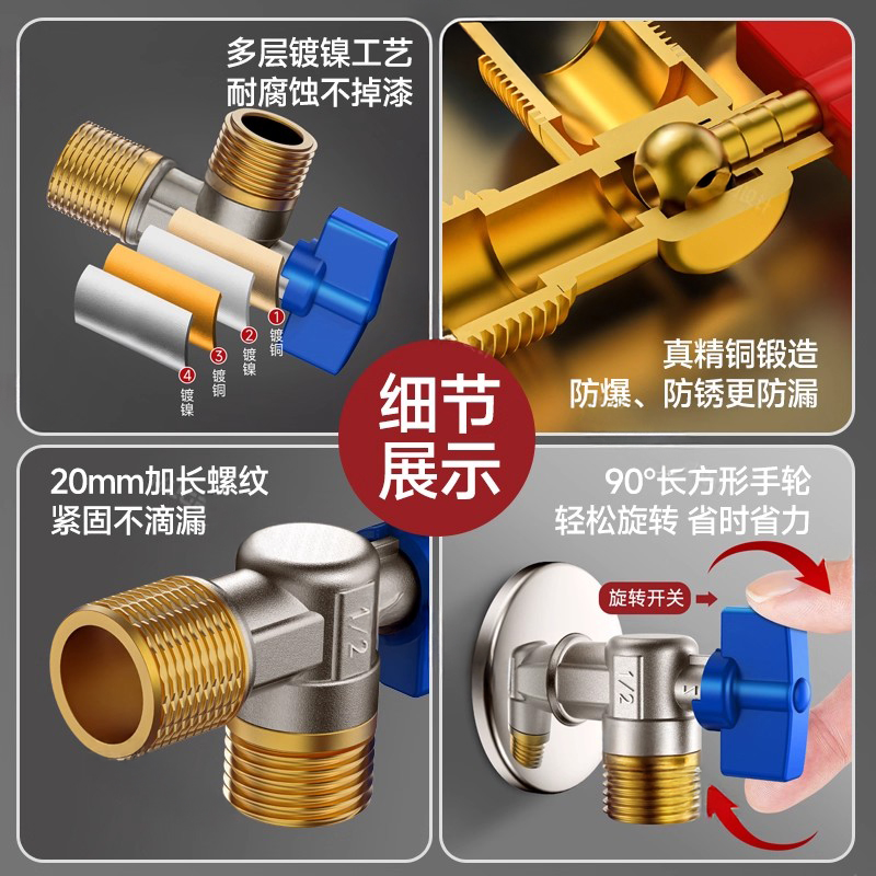 黄铜/铜阀门/Switch/31号门/阀门连接器细节图