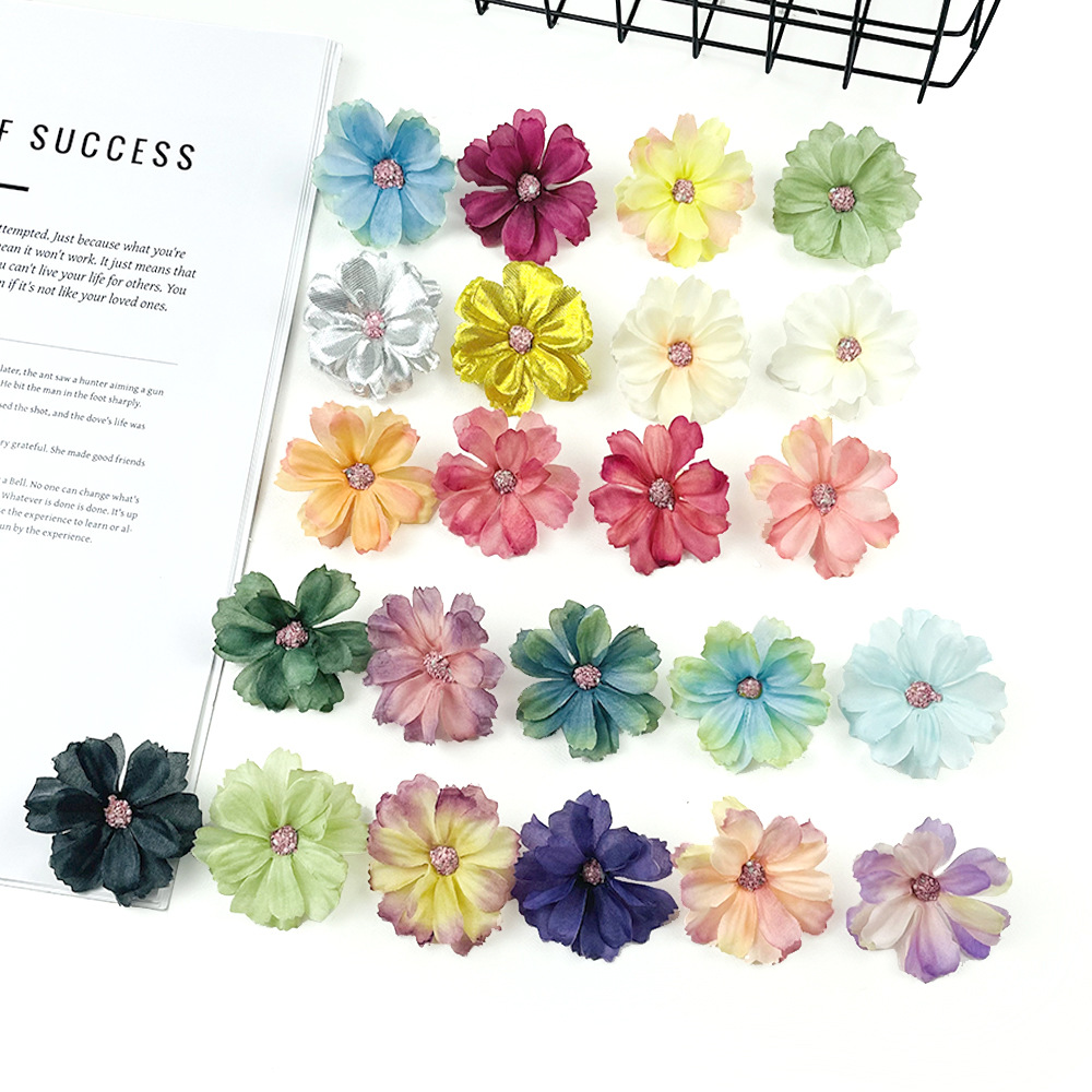 仿真星语花朵 4.5cm小雏菊假花 diy手工簪花衣帽装饰 伴手礼材料