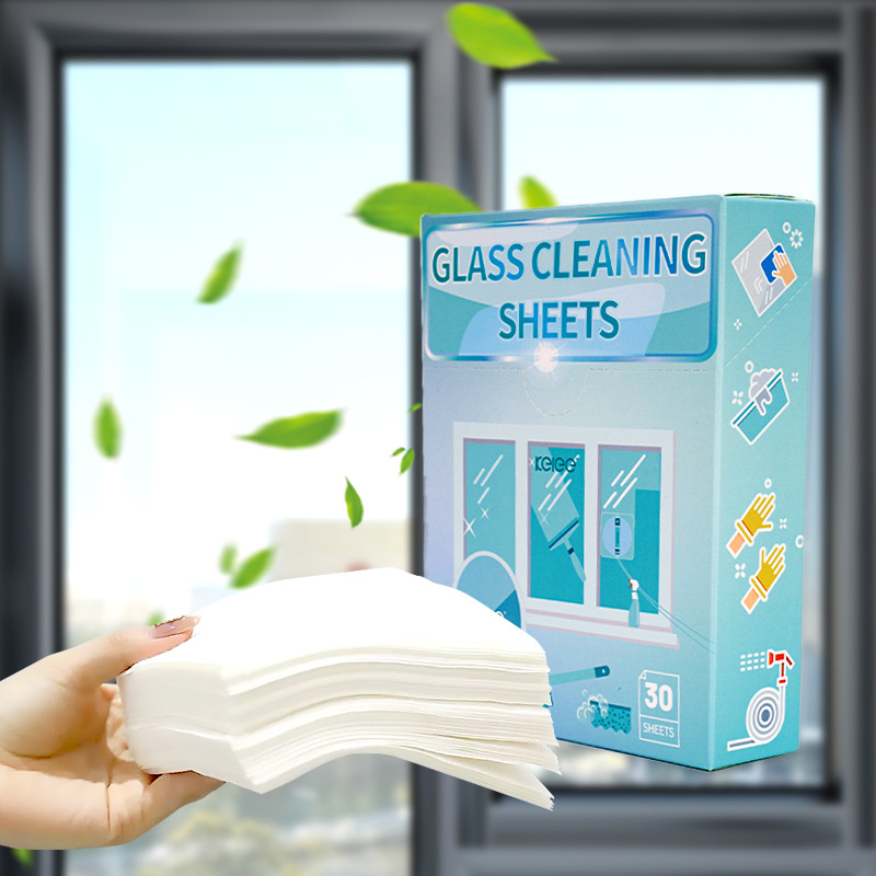 Glass water tablet cleaning liquid, concentrated glass cleaner, English packaging, direct sales from the manufacturer, solid oil stain removal cleaning tablets details Picture