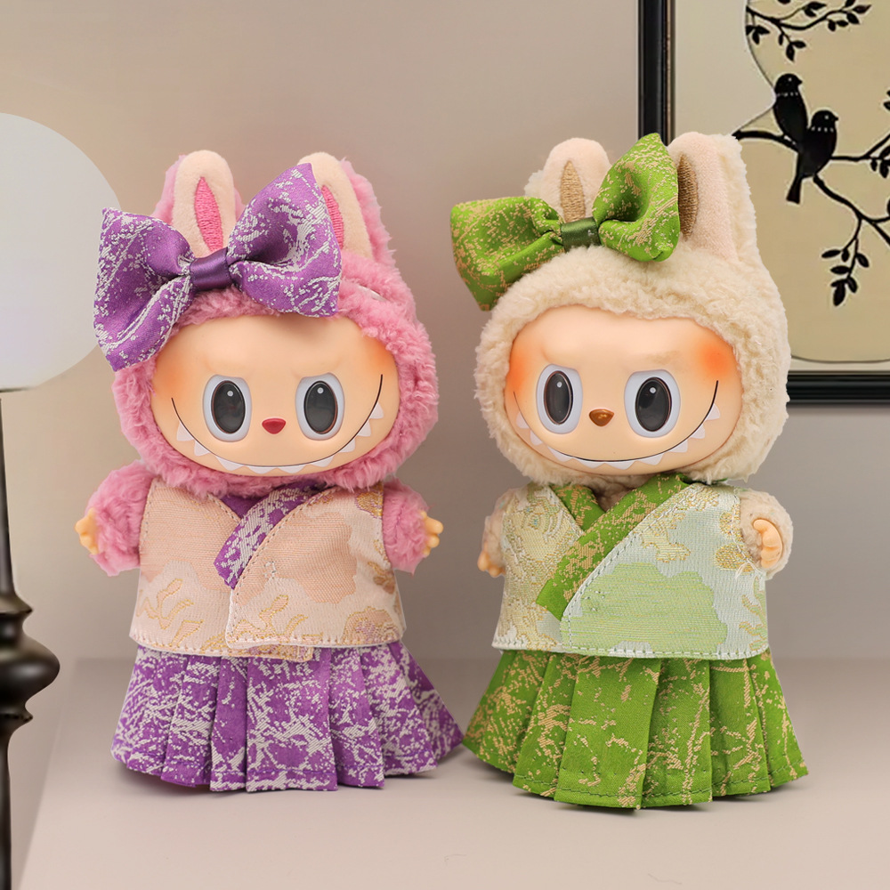 Wholesale of new baby clothes, plush toys, Hanfu, ancient-style skirts, cute Labmont, Qiqi KT cat doll clothes Specification drawing