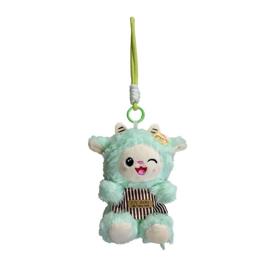 New cute and girlish baked little sheep plush toy doll backpack pendant tabletop little sheep doll keychain doll Item Picture