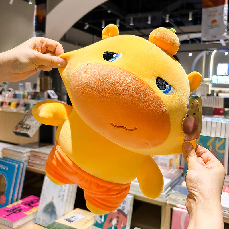 正版多爱水豚噜噜毛绒玩具公仔挂件小玩偶睡觉布娃娃搞怪生日礼物细节图