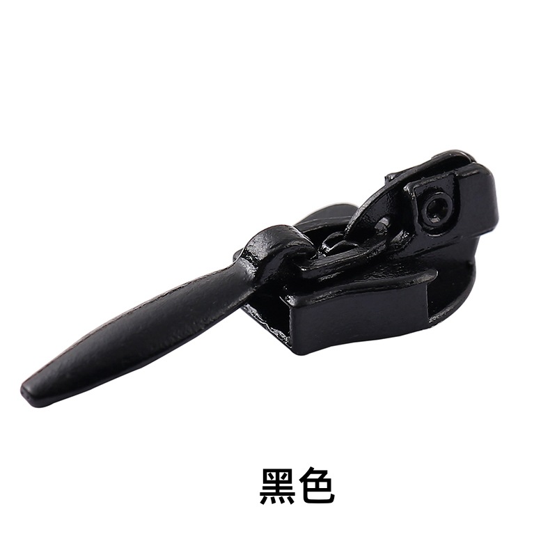 No. 3 nylon self-locking teardrop head invisible zipper matching special pull head skirt self-locking pull head in stock supply details Picture