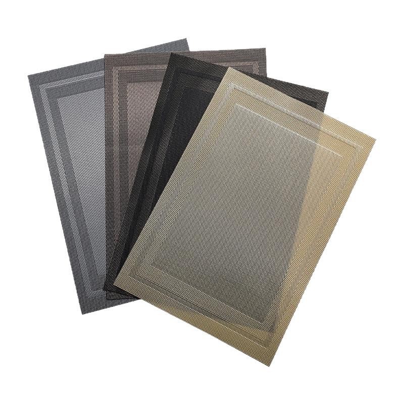 特斯林餐垫西餐垫PVC现货餐垫可水洗防滑耐热厨房用品餐垫白底实物图