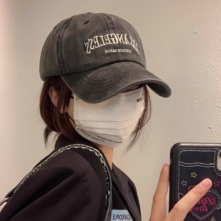 秋夏季鸭舌帽女韩版新款深顶宽檐帽子大头围显脸小百搭刺绣棒球帽