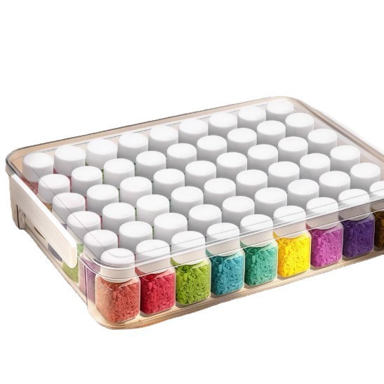 221-Color 30Ml Bean Paste Bottle Storage Box, Acrylic Transparent Bottle, 264-Color Bean Particle Portioning Bottle Box Item Picture