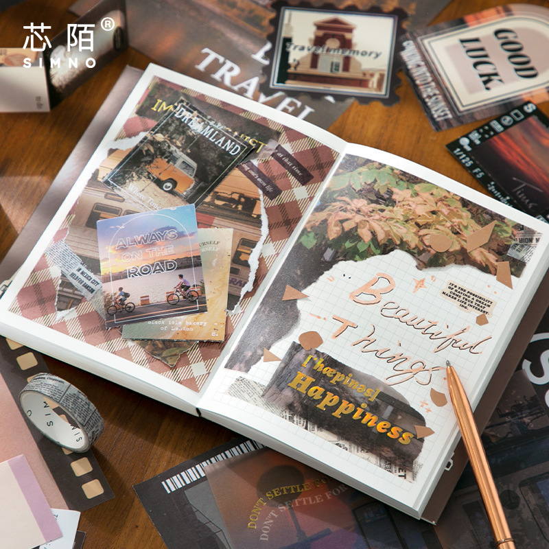 Xinmo Cross-border Bestseller Warm Mail, high appearance level, healing forest-themed green plants, artistic and fresh, INS style planner material set box Application Scenario