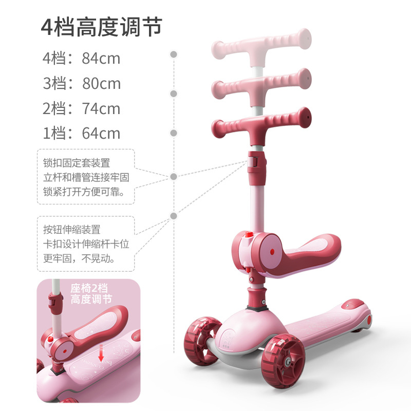儿童三轮车/电动滑板车/婴儿泳池/儿童口袋车/1岁玩具礼包白底实物图