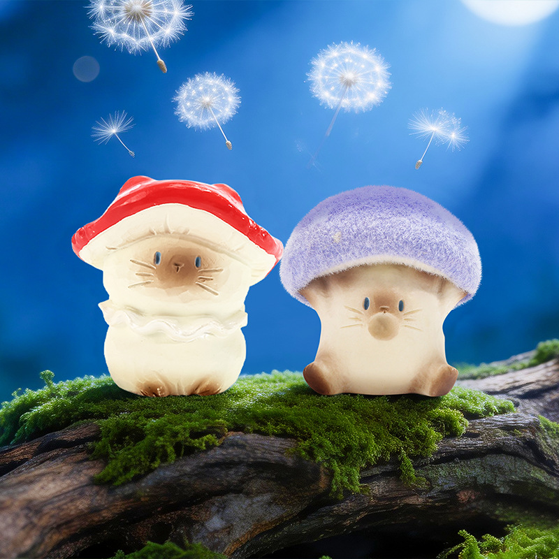 Cat PAI Fantasy Mushroom Series Blind Box DIY Decorative Resin Small Ornaments Cartoon Cute desktop ornaments Specification image