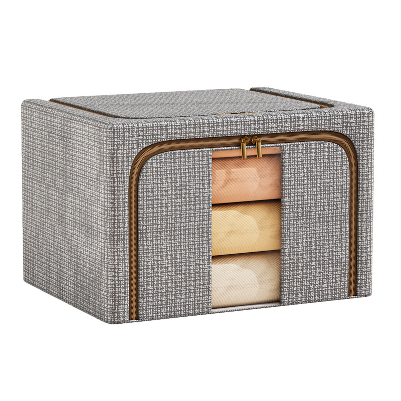 Clothing storage box, household quilt and garment organization box, large-capacity 100-person storage box, wardrobe, fabric storage basket Item Picture