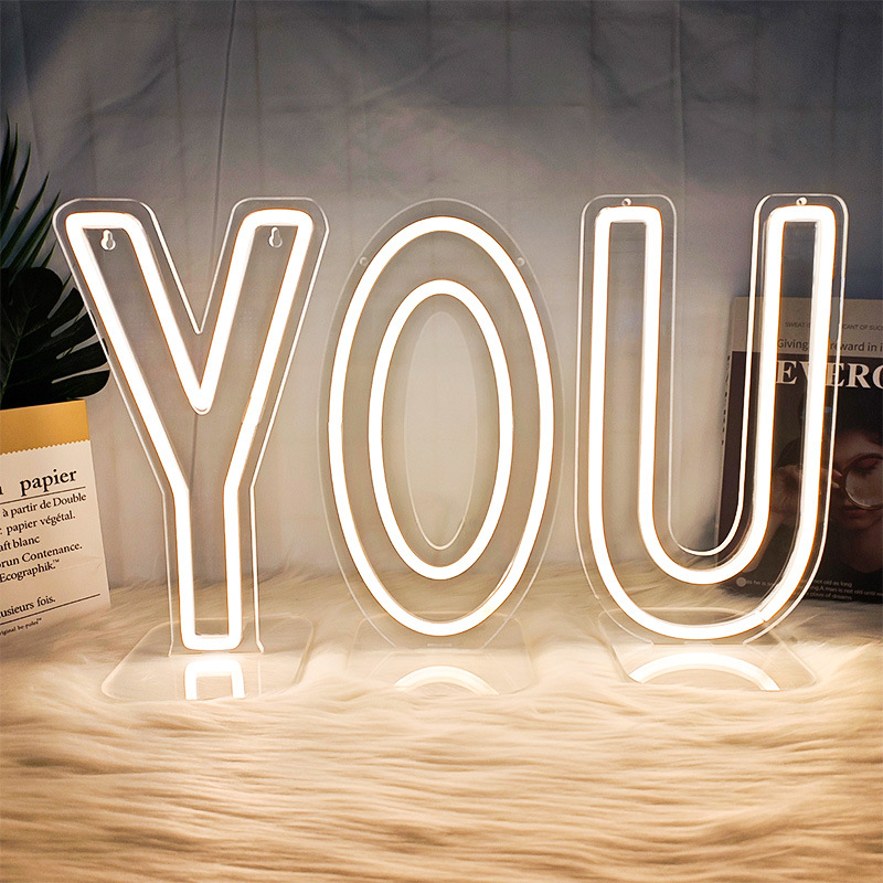Luminous letter lamp A-Y double-sided advertising sign V color-coated luminous fine flashing letter mother bead Specification image