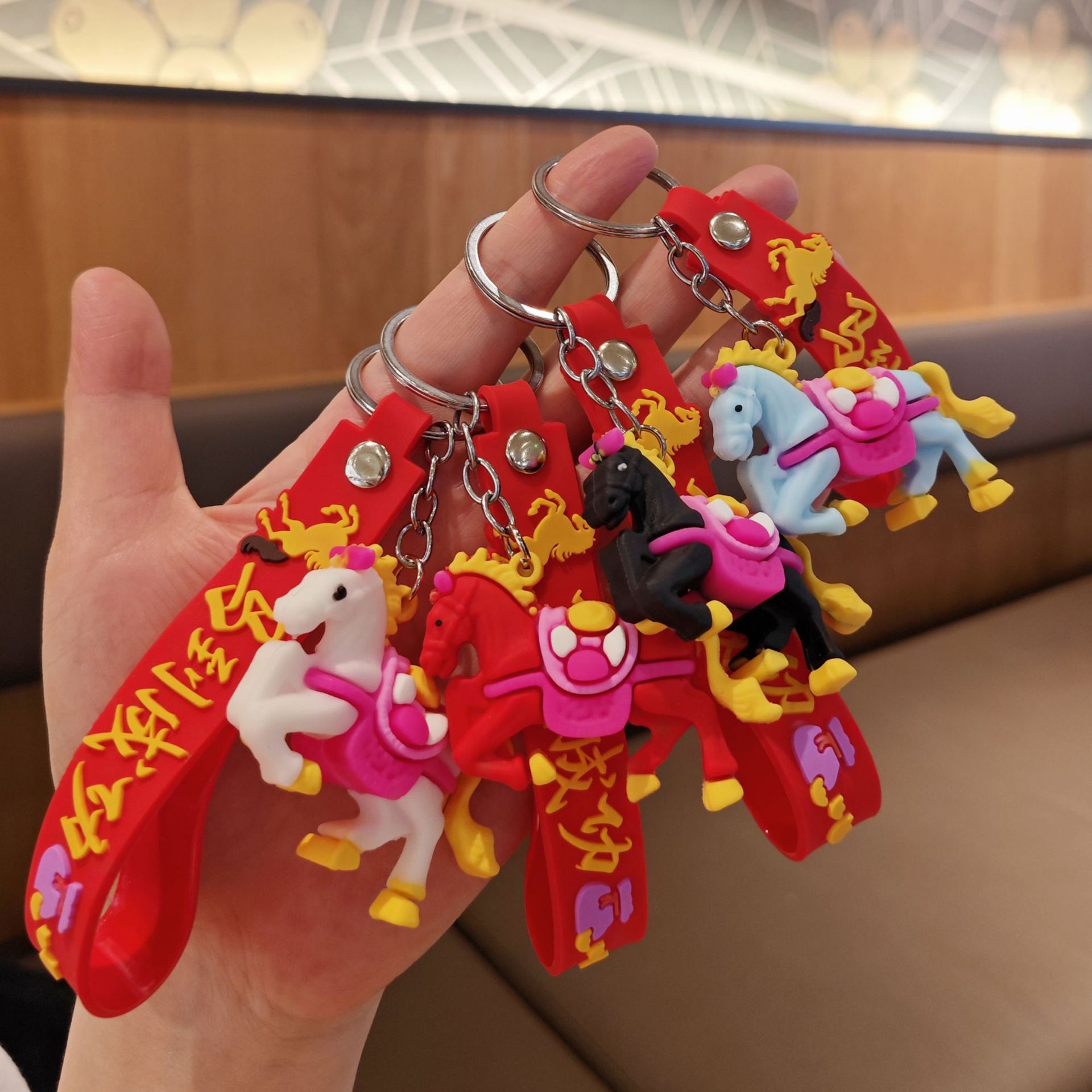 钥匙扣/亚克力钥匙扣/钥匙扣玻璃/拉布布/可爱钥匙扣挂件细节图