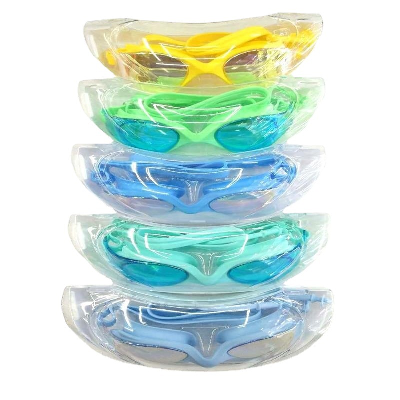 义乌飞朵新款儿童电子枪电镀泳镜防水防雾游泳镜