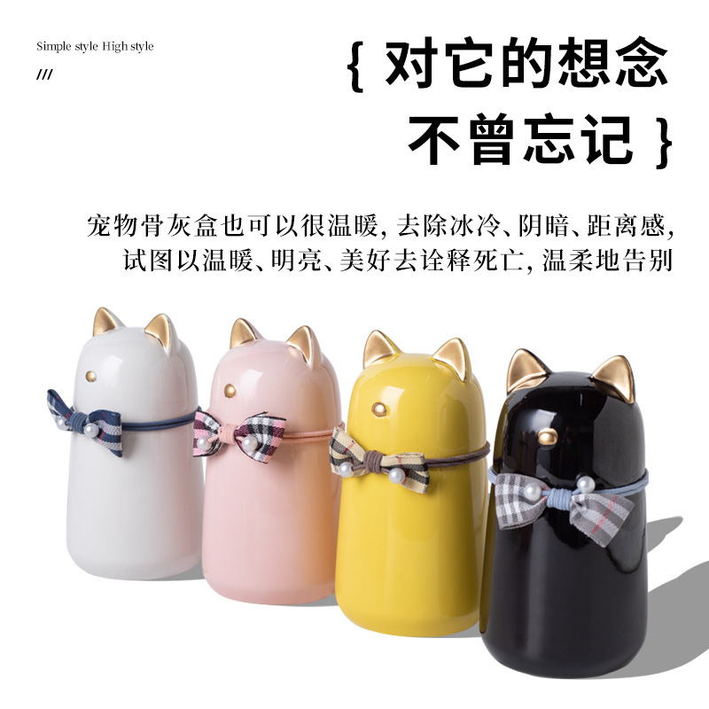Cat and dog urns, cremation ashes storage jars, pet ashes cans, eco-friendly cement memorial jars, pet funeral supplies Application Scenario