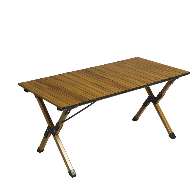 户外露营折叠桌子地摊便携式铝合金蛋卷桌露营烧烤野餐桌铝合金桌详情图4