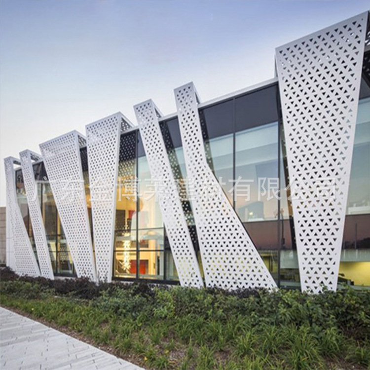 铝单板幕墙外墙造型雕花镂空门头装饰板冲孔氟碳漆铝合金板加工