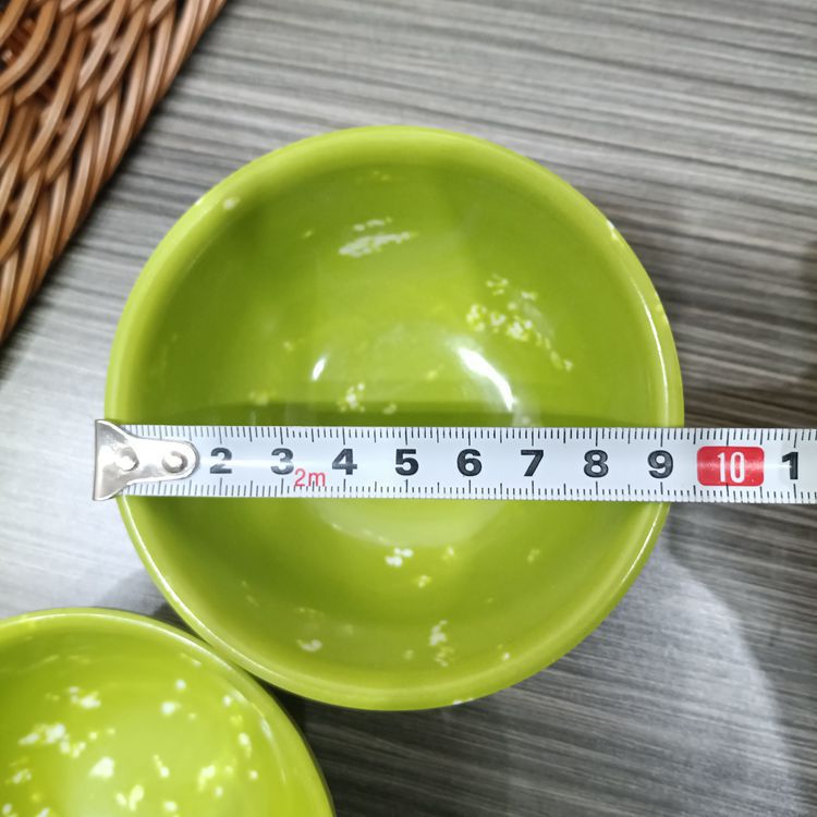 1 yuan 2 yuan small bowl melamine imitation porcelain small bowl green printed small bowl fast food rice noodle spicy hot pot bowl 1 yuan supply details Picture