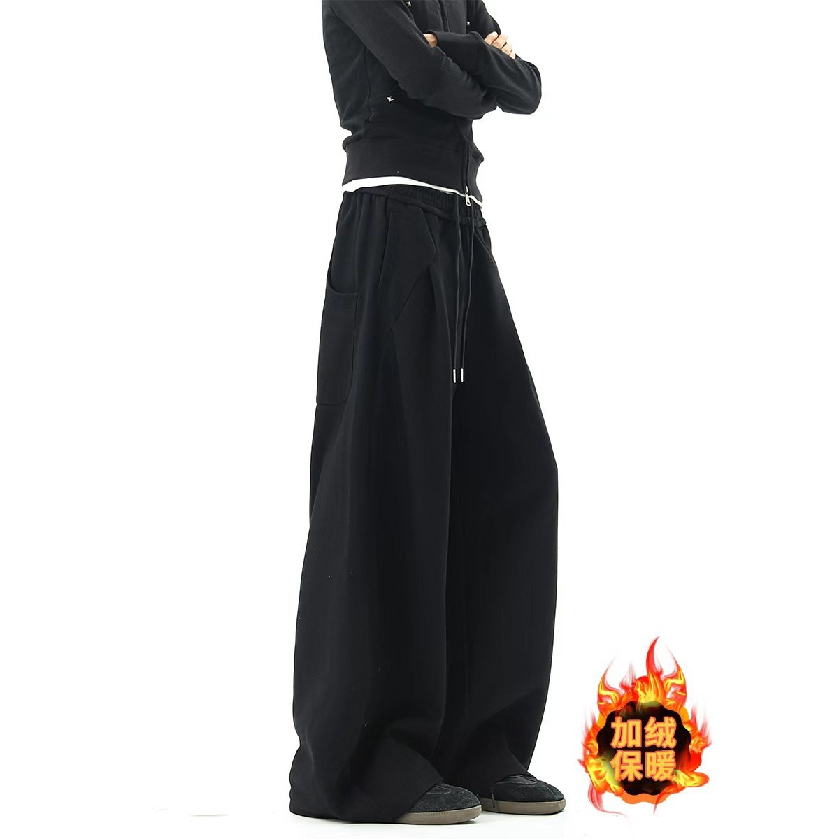 تشيرومبج هي عبارة عن سروال ترفيهي ضخم من ملابس الرجال في بنطلون الخناجر Item Picture