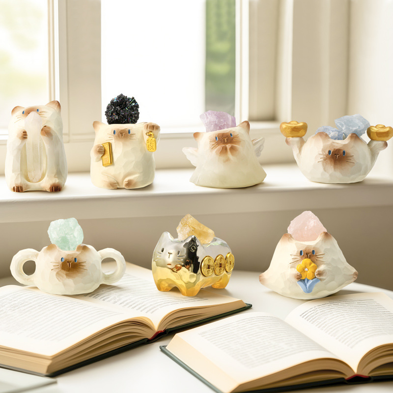 Cat PAI· Yun · Energy Blind Box Cartoon Cute Desktop Crystal Ornament Blind Box for Girls Gift details Picture
