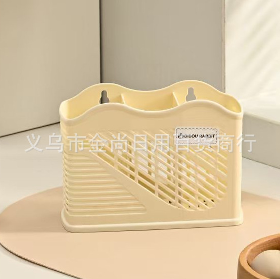 New simple cream style wall-mounted chopstick rack 筷笼 chopstick holder kitchen chopstick storage box knife rack storage rack Specification image