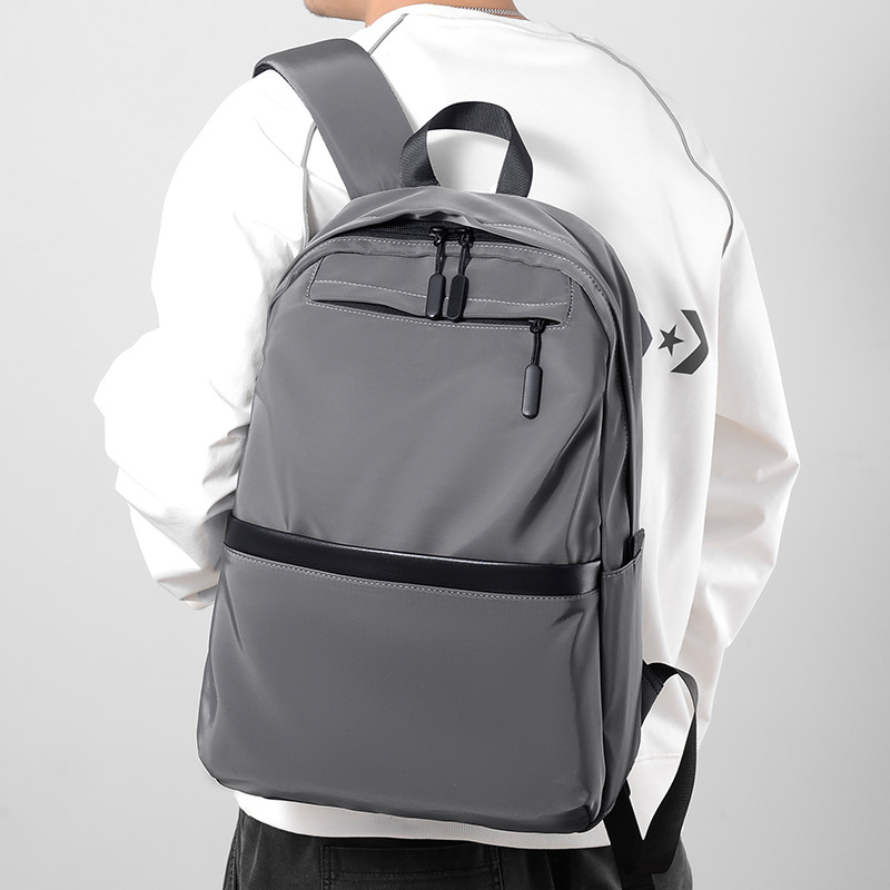 Cross-border new fashionable large-capacity backpacks, men's business computer backpacks, student schoolbags, gift distribution Specification image