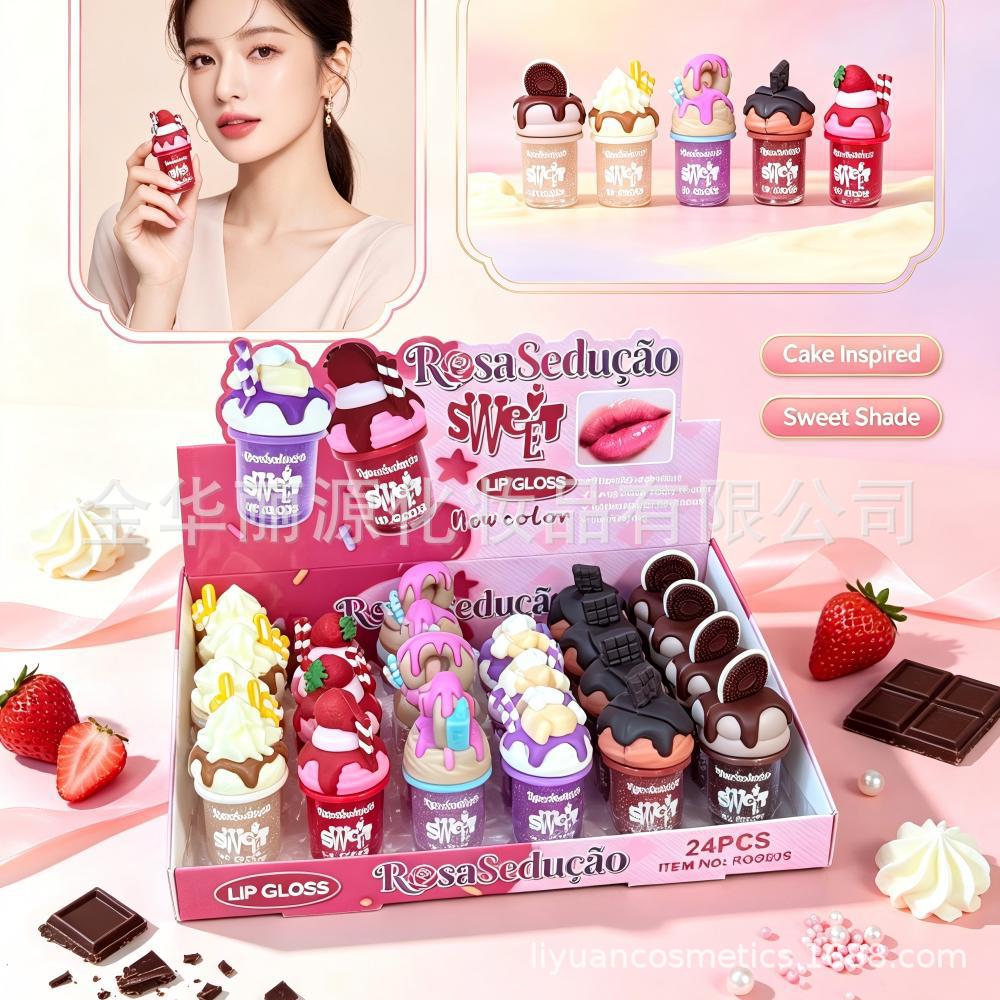 GLOSS LABIAL蜂蜜唇油巧克力唇釉巴西唇彩LIPGLOSS水果冰淇淋唇蜜