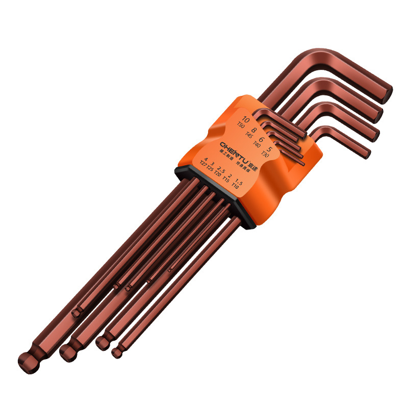 Hex socket wrench set, box hex socket screwdriver, hexagonal wrench, 6-angle wrench, hexagonal direct sales Item Picture